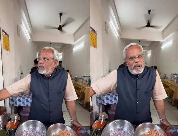 PM Modi’s Doppelganger In Gujarat Sells Pani Puri & You Would Surely Want To Visit His Stall