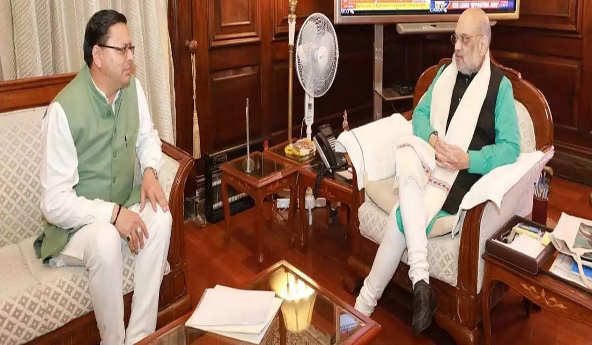 CM पुष्कर धामी ने जोशीमठ के पुनर्विस्थापन को लेकर गृहमंत्री से की मुलाकात