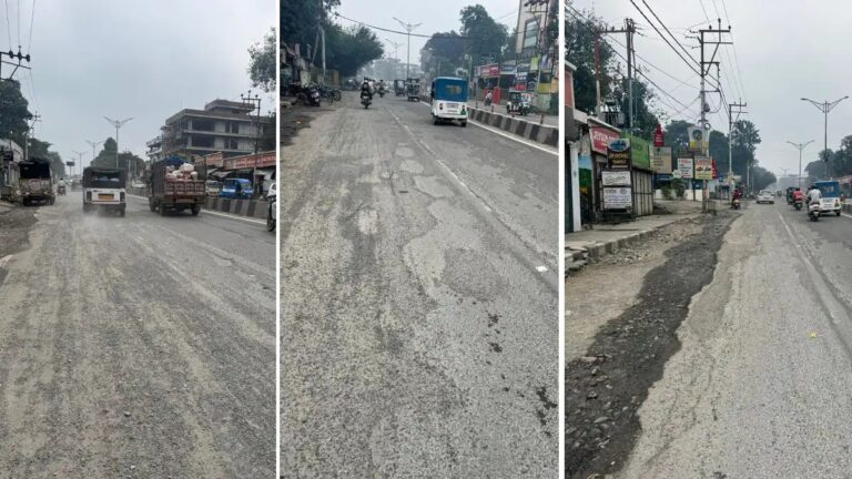 Dehradun News : सहारनपुर चौक से लालपुल तक सड़क बनी खतरा, व्यापारियों ने उठाई आवाज़